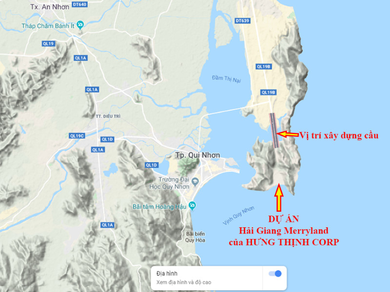 Vị trí quy hoạch khu du lịch đảo Hải Giang, dự án Hải Giang Merry Land